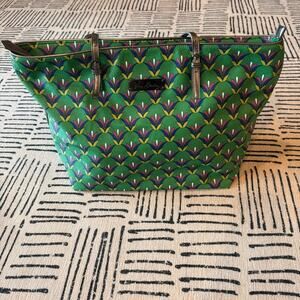 Vera Bradley Green and Pink Floral Tote